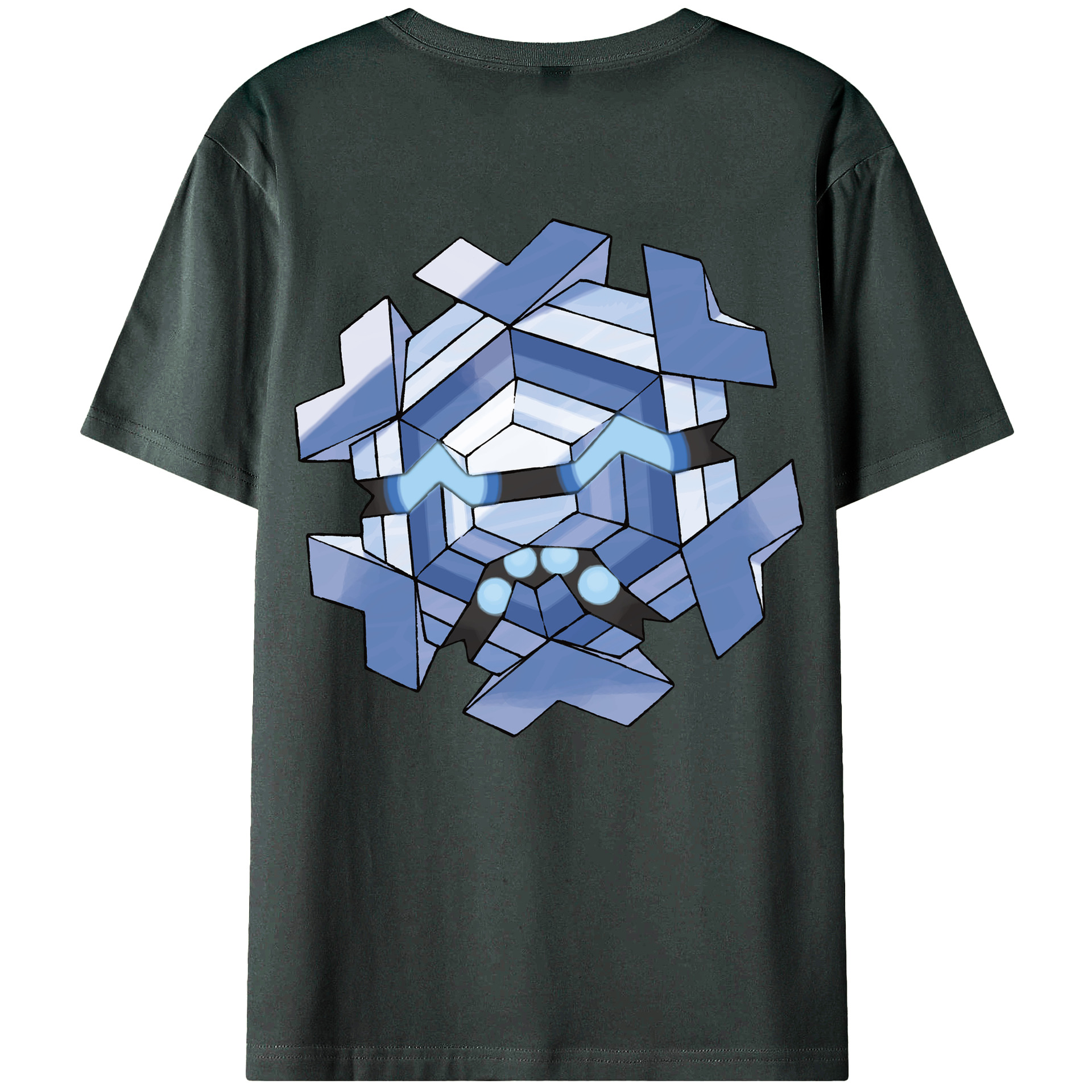（画像用） ポケットモンスター Pokémon 綿100％ メンズ半袖Tシャツ（バックプリント） 通気性